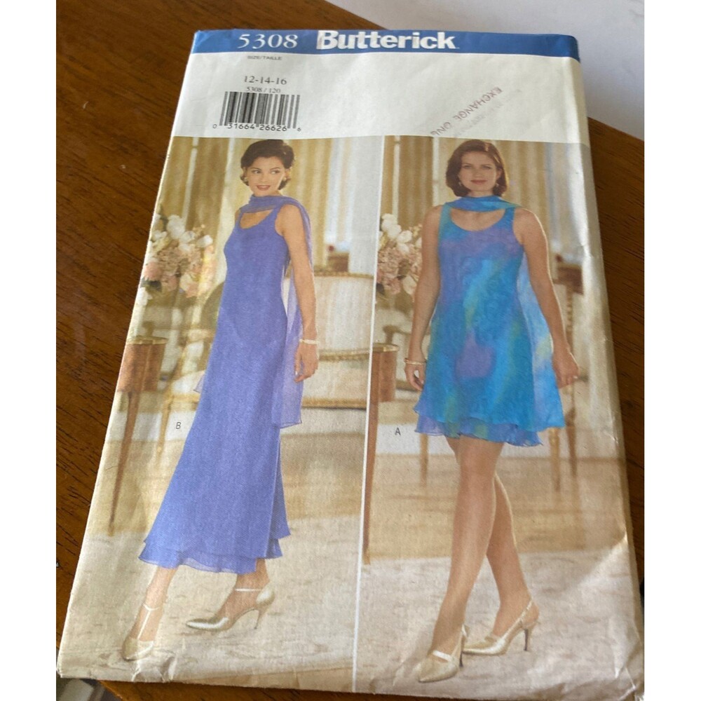 Pattern 5308 Butterick sz.12-14-16